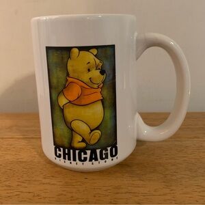 Disney Store Chicago Winnie The Pooh Chicago Ceramic Coffee Mug Rare Find